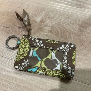 Vera Bradley Clip Zip ID Holder in the "Sittin in a Tree" pattern